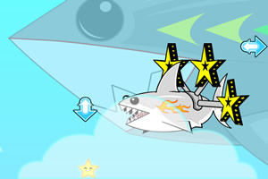 彩虹鲨鱼吃星星小游戏