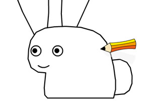 教你画兔子小游戏