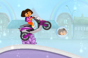 朵拉骑摩托小游戏