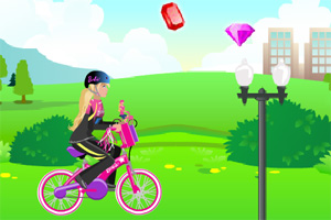 芭比骑自行车2小游戏