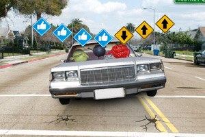 汽车摇水果小游戏