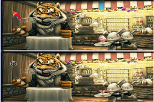 卡通小动物找茬小游戏