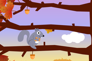 小松鼠过冬小游戏