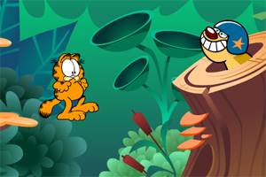 加菲猫丛林历险小游戏