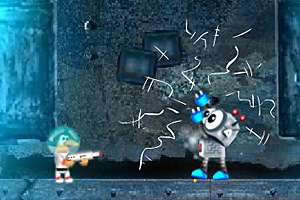 宇航员大战机器人小游戏