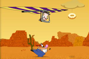 食物滑翔伞小游戏