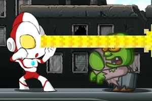 奥特曼血战僵尸小游戏