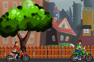 小英雄摩托车赛小游戏