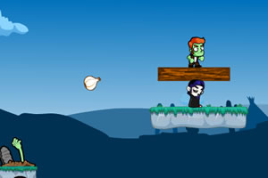 僵尸大战吸血鬼选关版小游戏