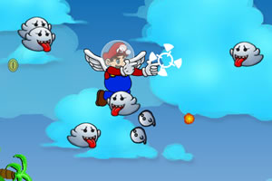 超级玛丽射幽灵小游戏