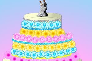 装扮彩色婚礼蛋糕小游戏