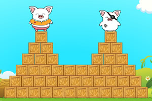 小猪落地小游戏