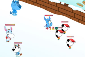 熊猫打雪仗小游戏