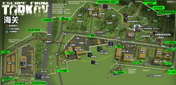 逃離塔科夫0.12.6海關(guān)地圖一覽