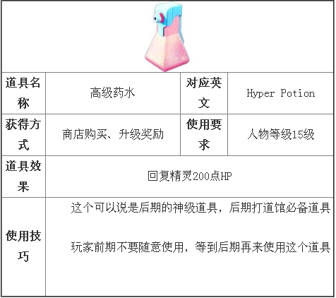 精靈寶可夢go高級藥水有什么用 高級藥水獲取方式