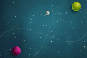 穿越太空的小球小游戏