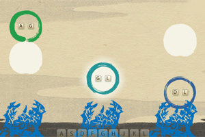 按住字母小游戏