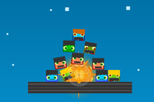 爆炸僵尸方块小游戏