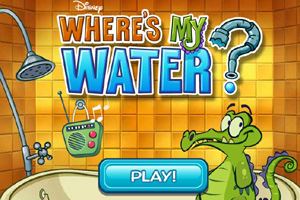 小鳄鱼爱冲凉小游戏