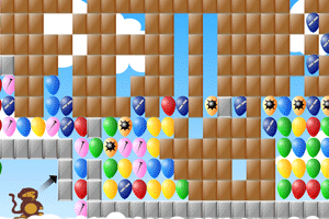 小猴子射气球小游戏