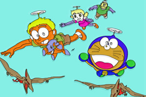 飞翔的哆啦A梦小游戏