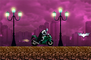 蝙蝠侠暗夜摩托小游戏