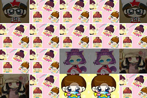 可爱头像翻翻看小游戏