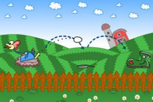 会弹跳的鸡蛋小游戏