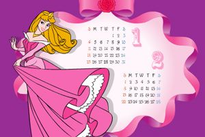 迪士尼公主日历小游戏