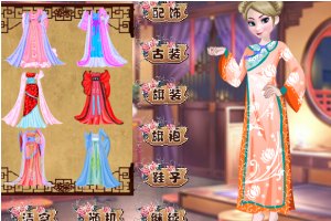 艾尔莎和安娜过中国年小游戏