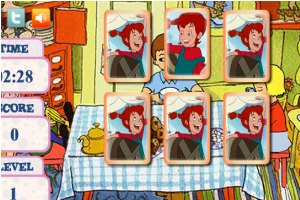 长袜子皮皮记忆卡小游戏