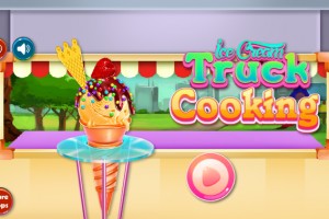 冰淇淋车清理小游戏