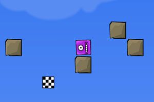 紫色方块大闯关小游戏