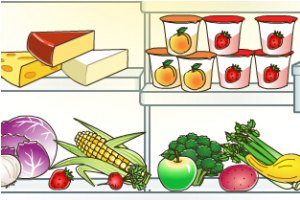 寻找健康食材小游戏