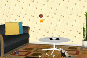 可爱雪貂的逃脱小游戏