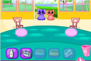 可爱宠物餐厅小游戏