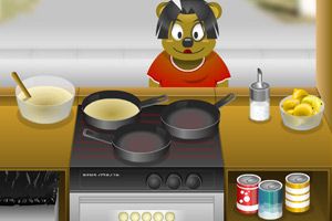 小熊煎饼店小游戏