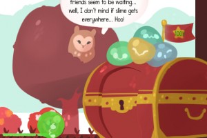 翻滚的小绿球小游戏