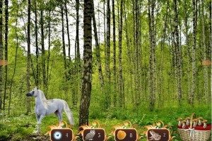 白桦林逃脱小游戏