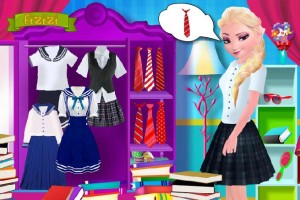 艾莎去大学小游戏