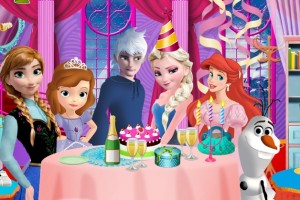艾莎的生日派对小游戏