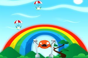 大嘴人吃小鸟小游戏