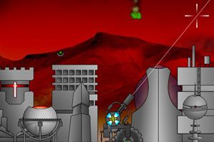 陨石阻击战小游戏