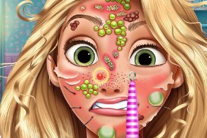 长发公主看皮肤科小游戏