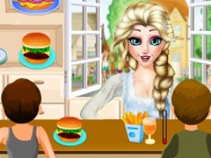 艾莎的汉堡店小游戏
