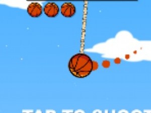完美下落的篮球小游戏