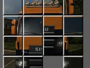 美国卡车益智拼图小游戏