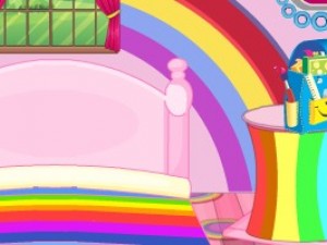 芭比的彩虹房小游戏