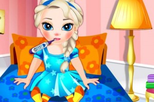 感冒的艾莎小游戏