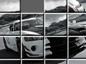 黑白道奇蝰蛇拼图小游戏